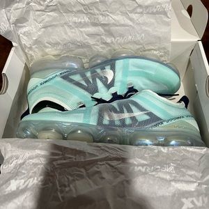 Nike Air VaporMax Teal Tint Metallic Silver Size 11